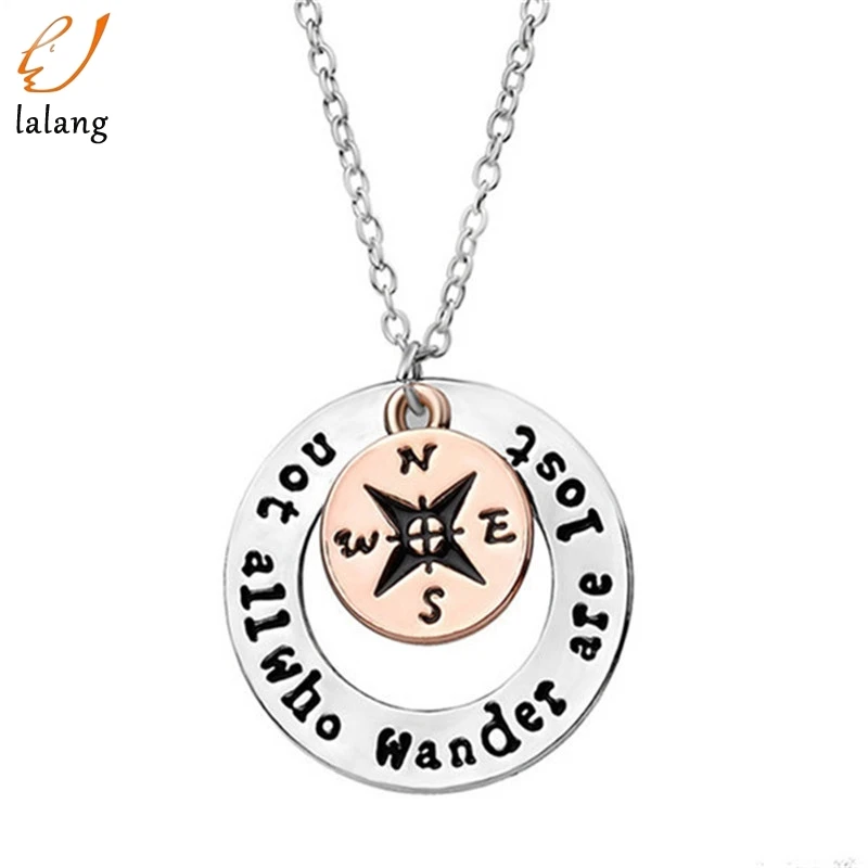 2018 Лидер продаж! Wanderlust handstampe Jewelry путешественников Цепочки и ожерелья wanderlust &quotне