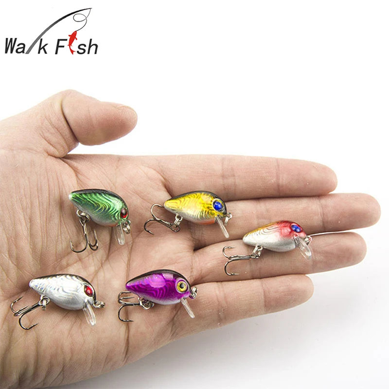5Pcs Wobblers font b Fishing b font Lure Crank 3cm 1 5g font b Floating b