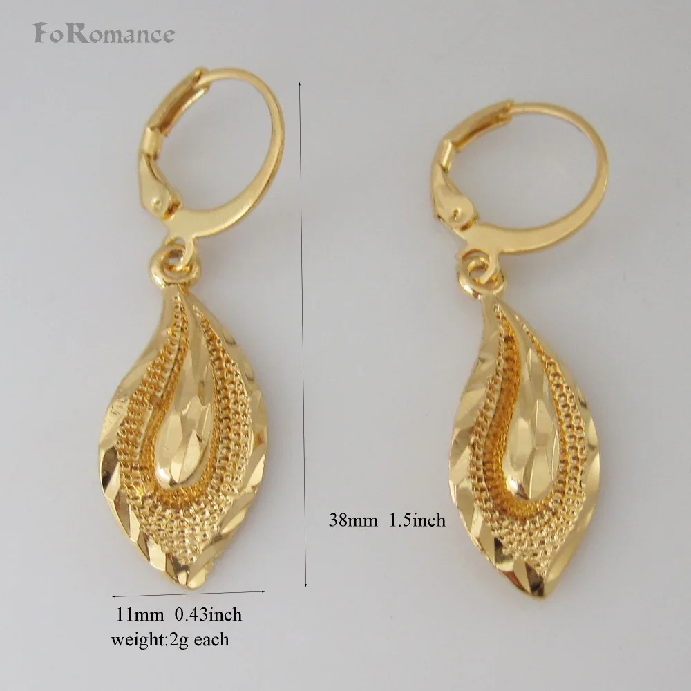 

ORDER 10$ SHIP WITH TRACKING CODE/- BLOSSOM FLOWER YELLOW GOLD GP DANGLE DANGLER SHAPE ABOUT 1.5" EARRING WIDTH 11MM 0.43 inch