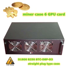 4U Server mining rig case Rackmount Computer Chassis USB miner ATX Video card Frame ETH/ETC/ZEC/Monero XMR 6 graphics card
