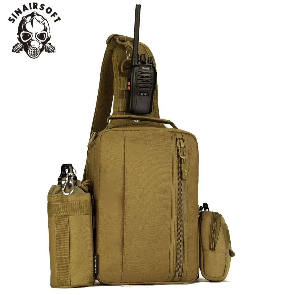 Военный тактический рюкзак SINAIRSOFT Molle нейлоновые рюкзаки через плечо для планшета