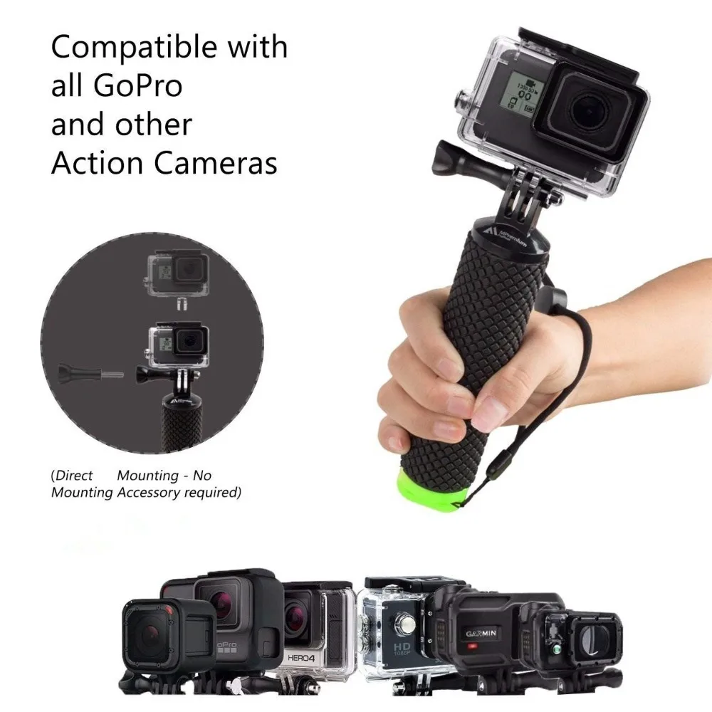 

1PCS Floating Hand Grip Bobber Floating Floaty Handheld Stick Monopod For Go Pro Hero 6 5 4 Sports Action Camera