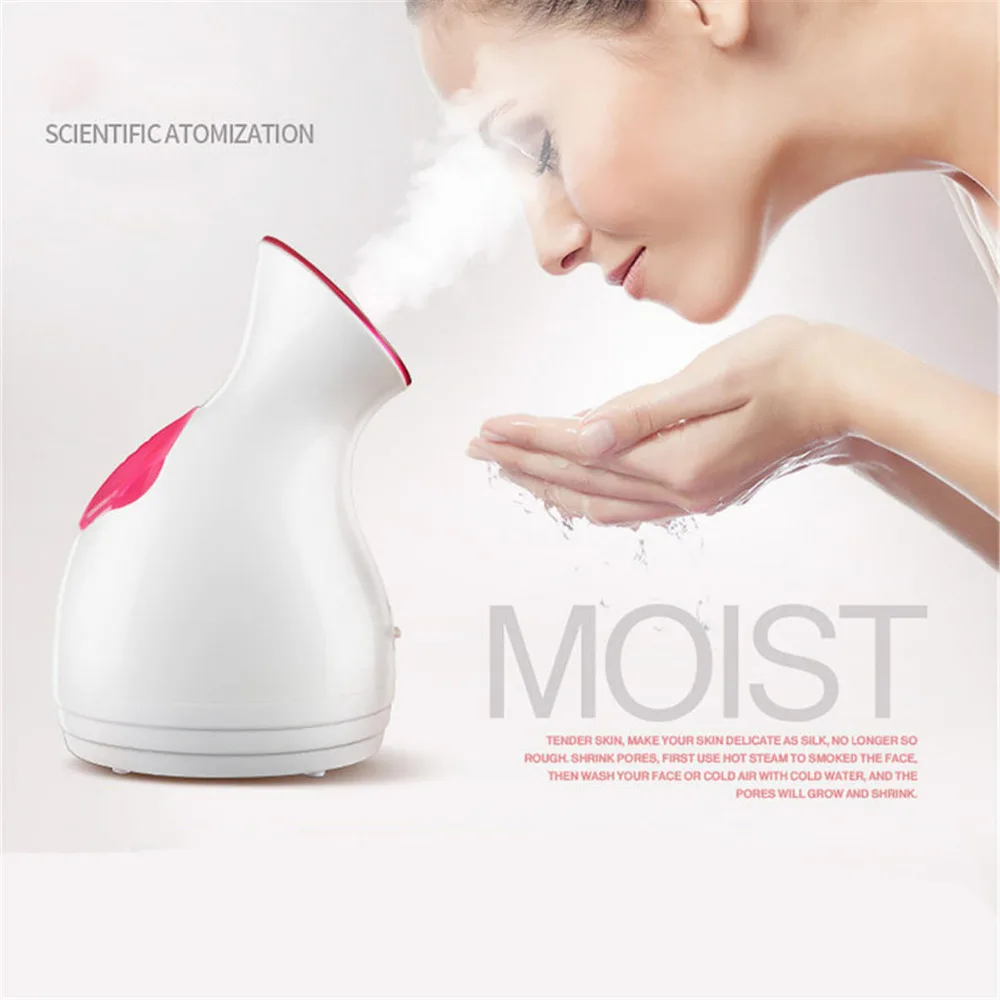 

Newest 220V Deep Cleansing Face Cleaner Beauty Face Steaming Device Facial Steamer Machine Facial Thermal Syringe Skin Care Tool
