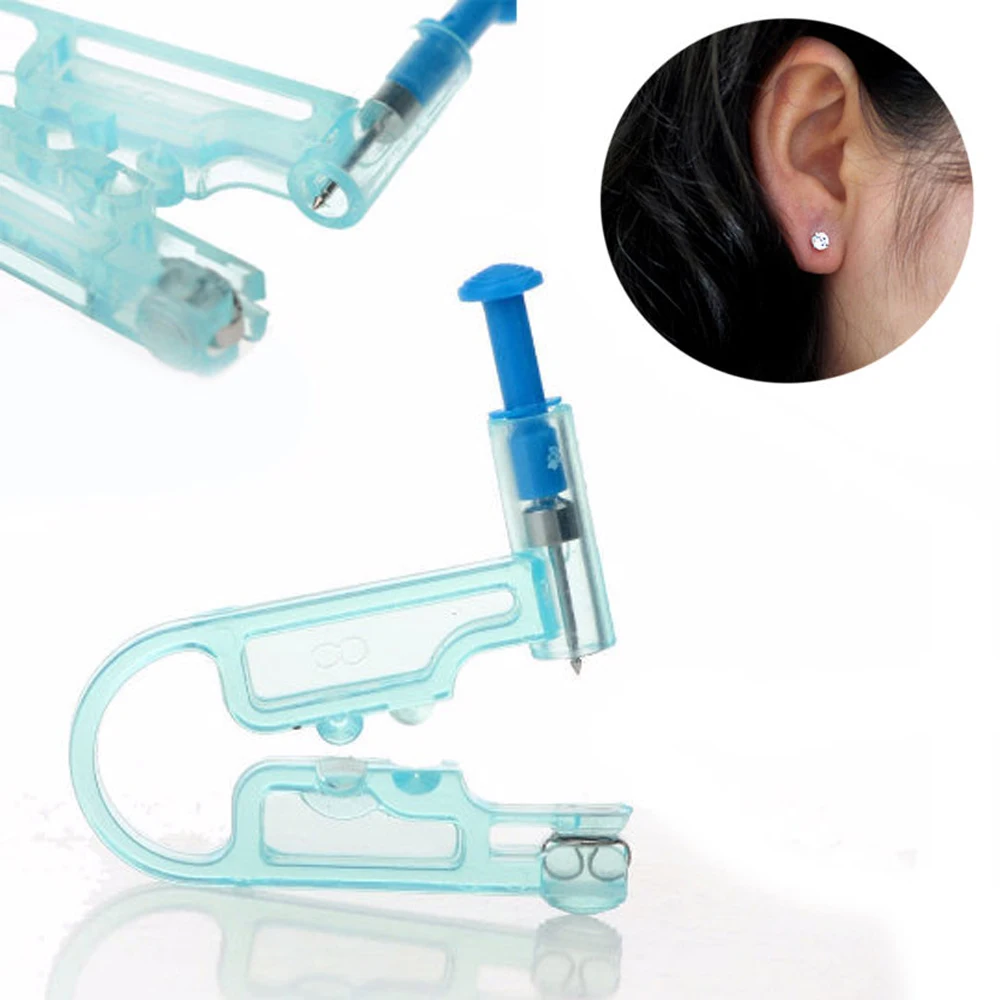 2x Asepsis Safe Sterile Ear Piercing Tool Disposable Body Ear Pierce
