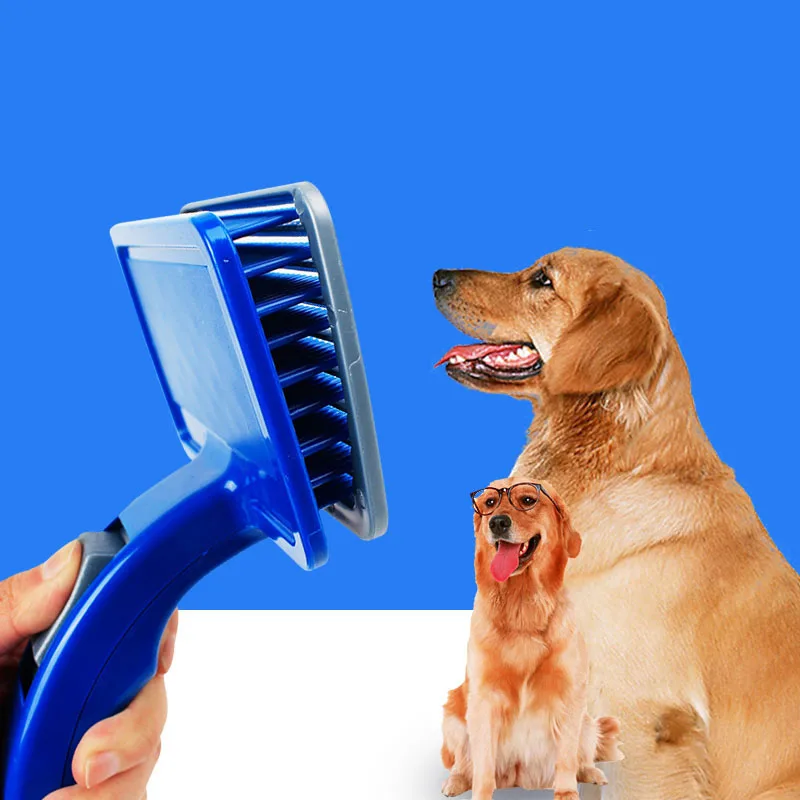 Soft and Comfortable Self Cleaning Pet Hair Comb Grooming Trimmer Hair Removal Brush for Dog Cat Rabbit Horse1