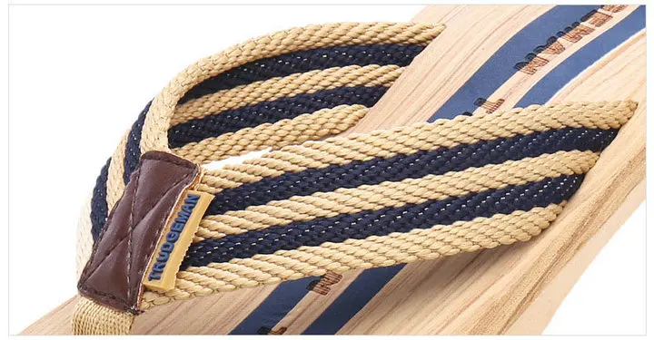 New Arrival Wood Grain Design Women's And Men's Summer Non Slip Sandals Outdoor & Indoor Flip-flops Beach Shower Slippers Shoes (14)