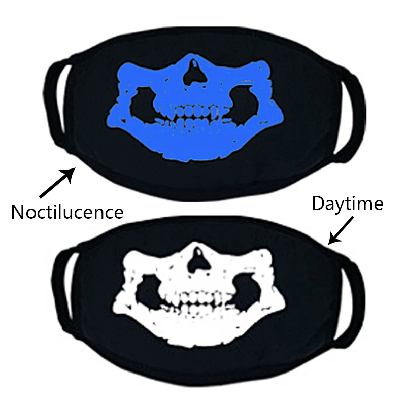 LNRRABC PM2.5 анти-Дымчатая маска респиратор для здоровья и велоспорта светящаяся маска для лица с принтом черепа против пыли женские модные маски для лица