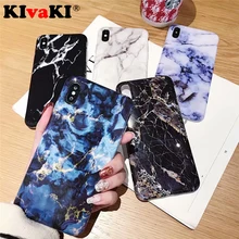 Funda de teléfono de mármol Vintage para iPhone 7 funda de silicona colorida para iPhone X XR XS Max 6 6s 7 8 Plus arte pintado suave cubierta de TPU