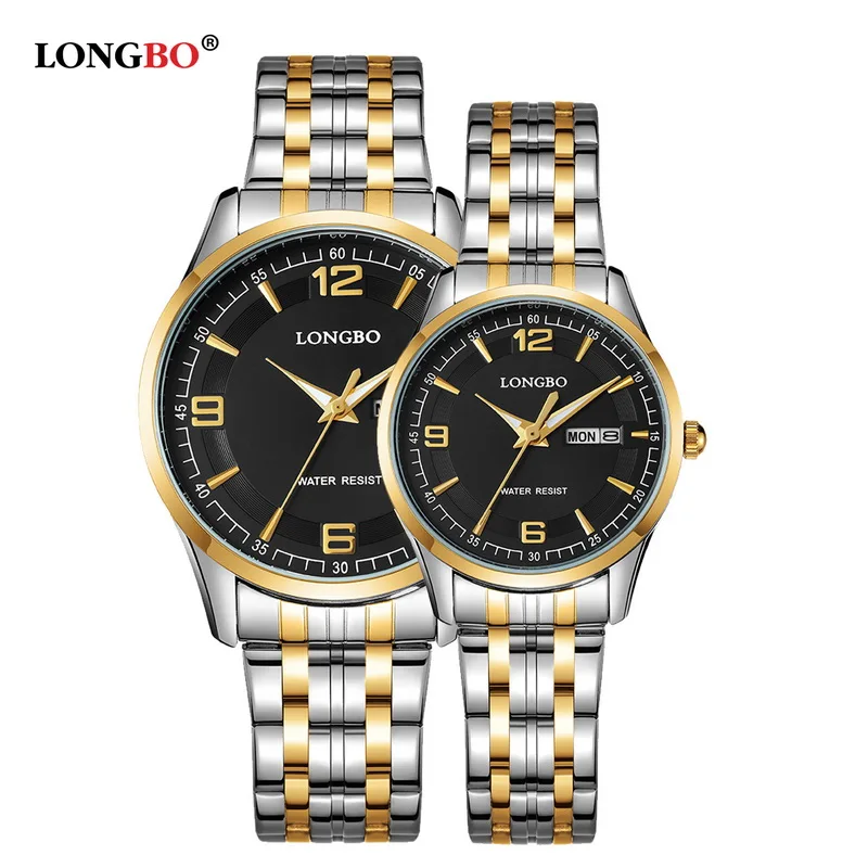 2018 Brand LONGBO Luxury Lovers font b Couple b font font b Watches b font Men