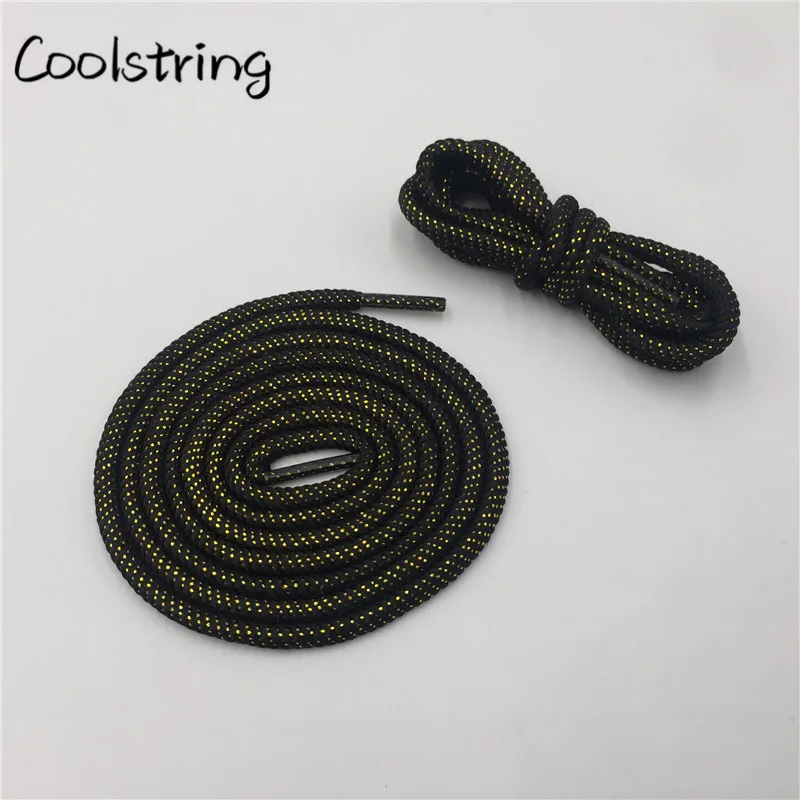 Coolstring круглые спиральные шнурки, блестящие шнурки, уникальные мигающие шнурки для обуви, металлические шнурки