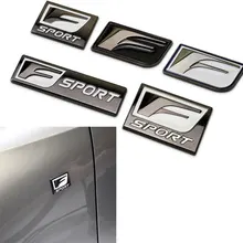 Para lexus f esporte logotipo do carro adesivo emblema emblema do metal decalque para is gs rx rx300 rx350 es is250 es350 lx570 ct200 estilo do carro