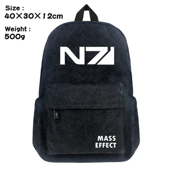 

Mass Effect N7 Canvas Print Zip Backpack School Bag Shoulder Bag Packsack Laptop Bag Daily Casual Book Bag Travel Bag Rucksack