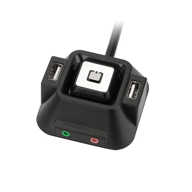 جديد حالة الكمبيوتر المكتبي pc امدادات الطاقة on/off إعادة hdd دفع زر التبديل كابلات مزدوجة usb مزدوج الصوت