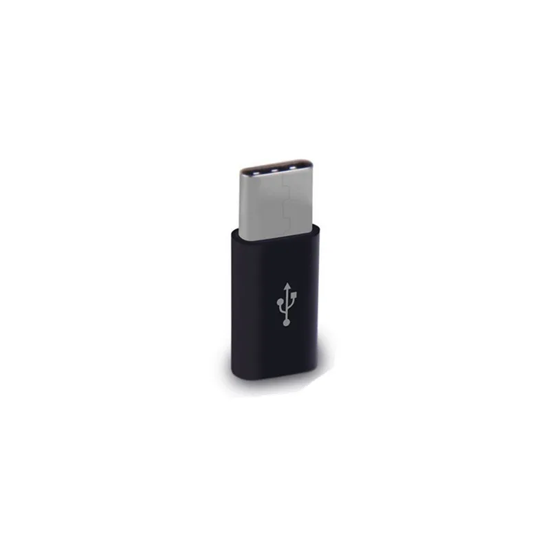 5/1PCS держатель мобильного телефона адаптер кабель с разъемами микро-usbи USB C адаптер разъем Microusb для huawei Xiaomi samsung Galaxy A7 адаптер Тип USB C - Цвет: 1pcs(Black)