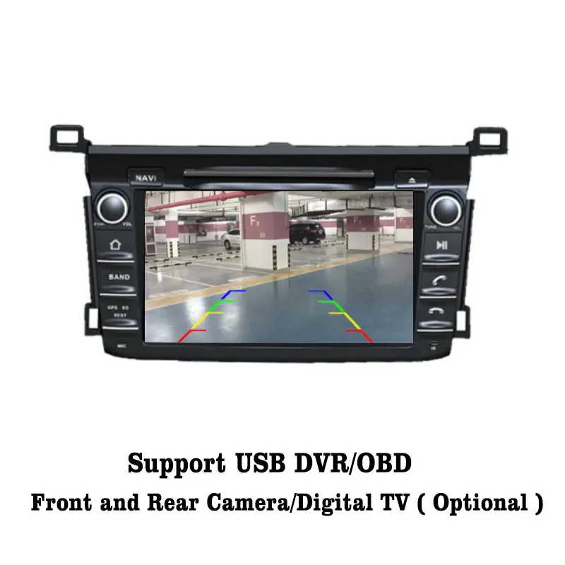 Discount Liislee Android 7.1 2G RAM For Toyota RAV4 2013~2016 Car Radio Audio Video Multimedia DVD Player WIFI DVR GPS Navi Navigation 5