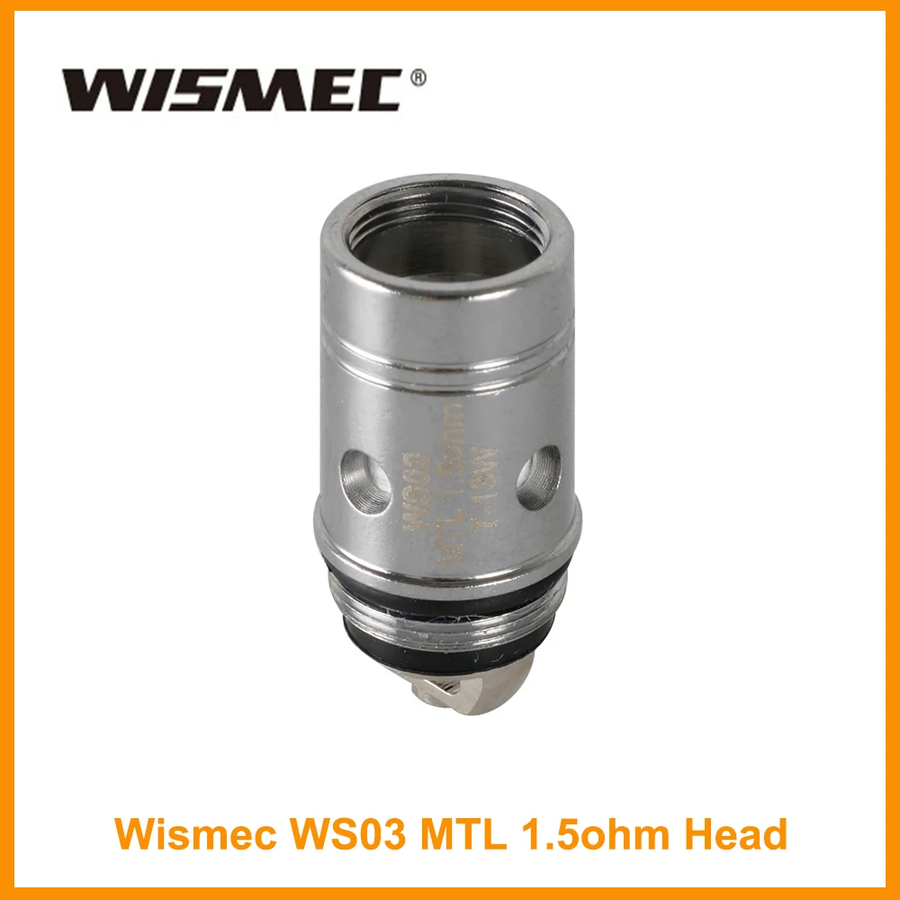

Original Wimsec WS03 MTL 1.5ohm Coil Head/0.35ohm WT01/0.2ohm WS01 For CB-60 Kit/Sinuous P80/Gen3 Dual E-Cigarette