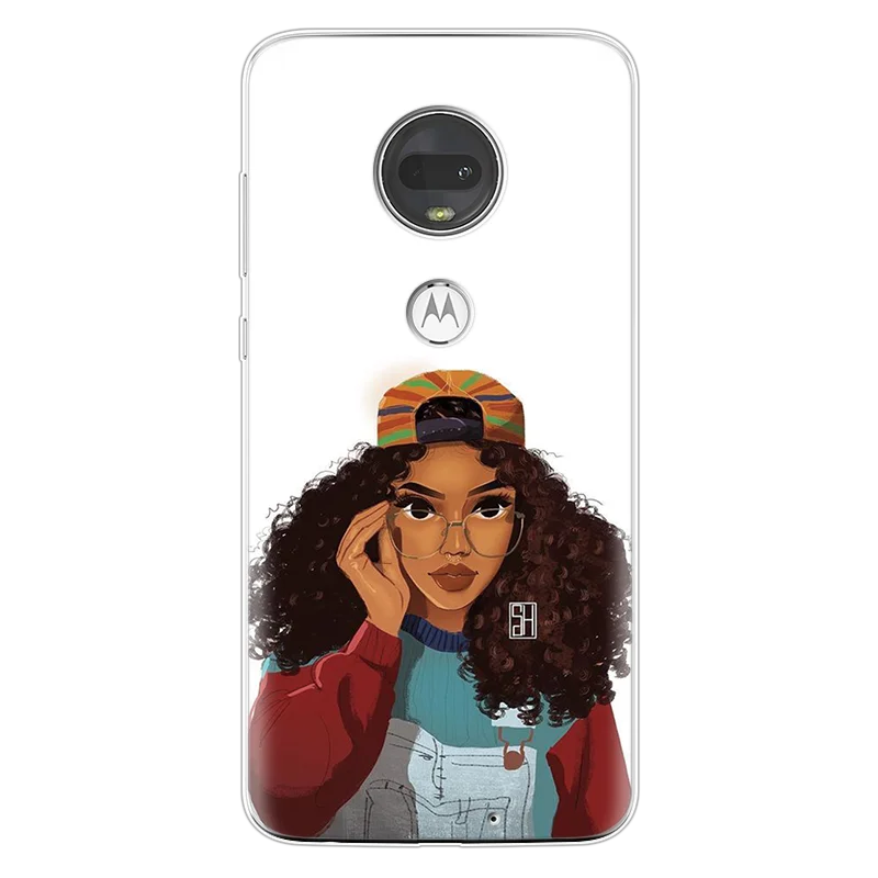 Черный чехол для Motorola Moto G7 Power G5 G5S G4 E5 E4 Z Z2 Z3 Plus Play EU Go One Fundas|Бамперы| |