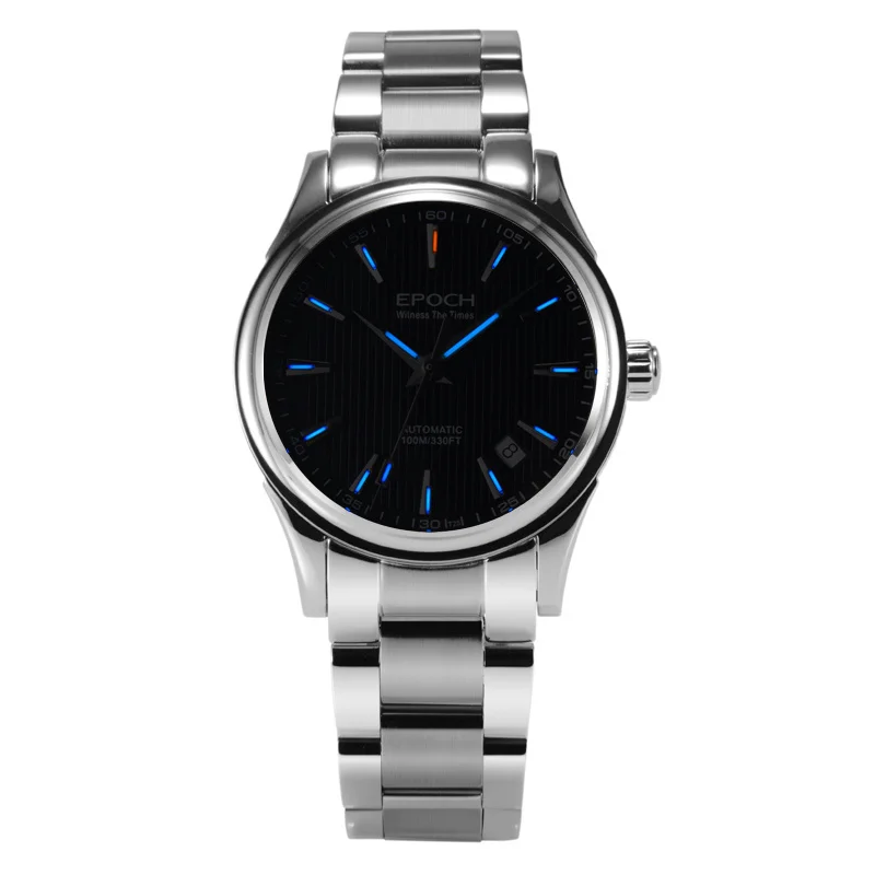 EPOCH 6029G E ETA movement tritium gas luminous sapphire mirror mens business automatic mechanical font b