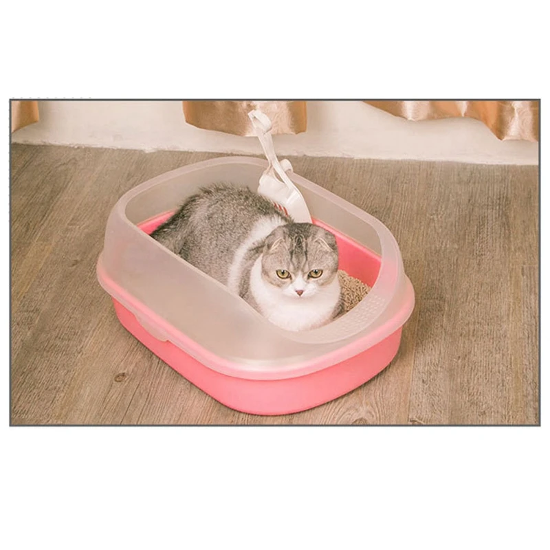 

Pet Dog Toilet Bedpan Cat Litter Box Semi-Closed Sand Basin Cat Dog Tray Teddy Anti-Splash Toilette Puppy Cat Indoor Home Plas