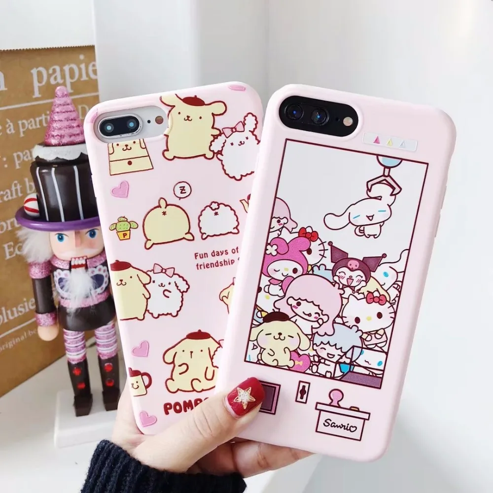 

Lovely Dog Gemini Phone Case For iphone 6 6S Plus 7plus 8 Plus X Cover Cute Cartoon Candy color Soft TPU Cases Fundas Coque Capa