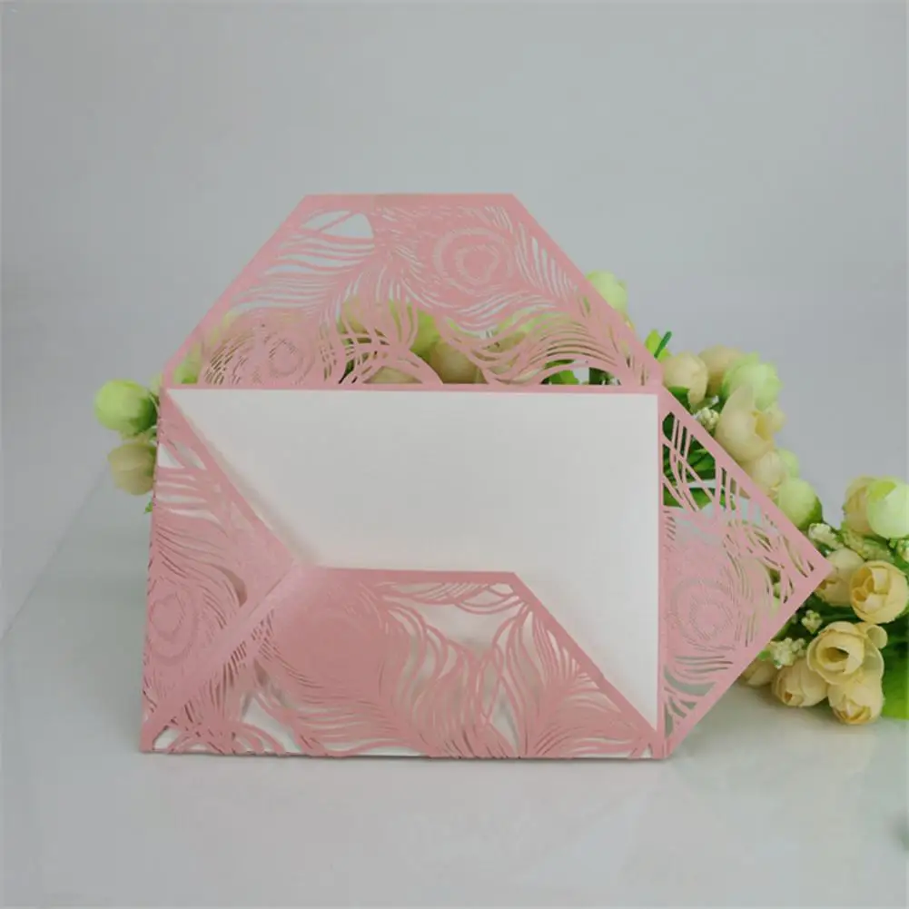  10PCS New Style Wedding Invitation Card Wedding Decor Print Envelopes Party Supplies Without Inner  - 4.00001E+12