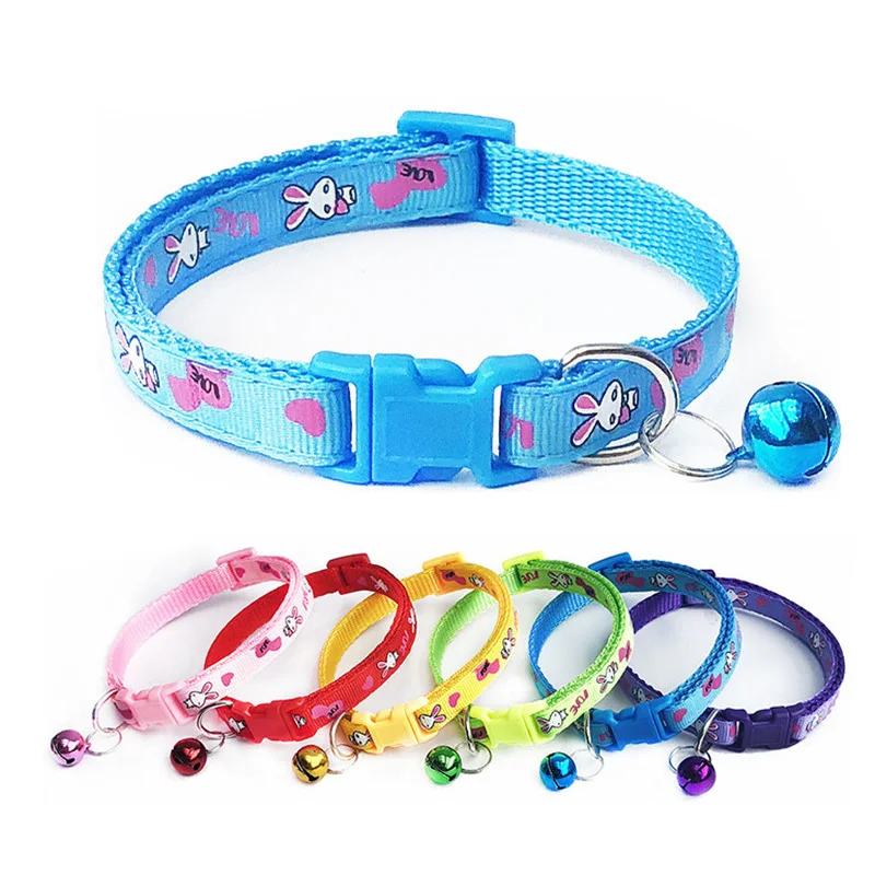 1Pcs Dog Collars Cute Lovely Pets Adjustable Necklace Collar Polyester