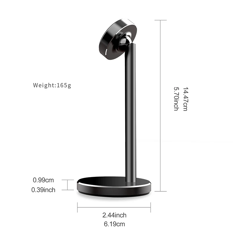 Koop LINGCHEN Telefoon Houder Magnetische Desk Stand Voor iPad Universele Mobiele Telefoon Tablet 360 Rotatie Magneet Tablet Stand Mount Houder