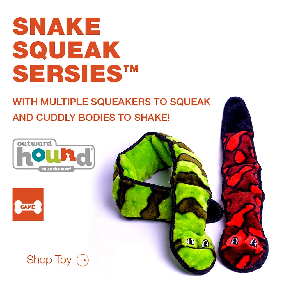 snake toy dog