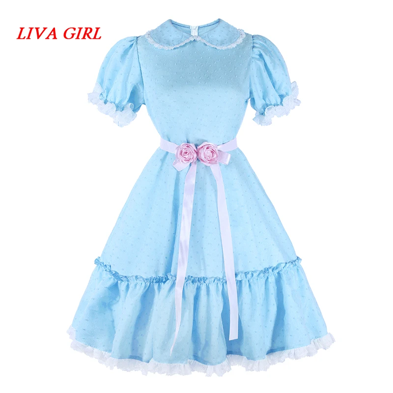 Женский костюм для косплея Liva girl из фильма ужас блестящие близнецы милое платье