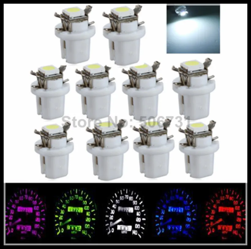Car T5 B8.5D 5050 1SMD LED Light Bulbs T5 74 B8.5D LED Dashboard