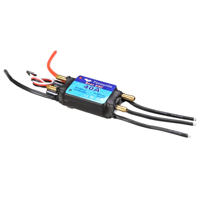

FVT BOAT040 40A Brushless BOAT ESC Speed Controller 5V/3A RC Boat Part