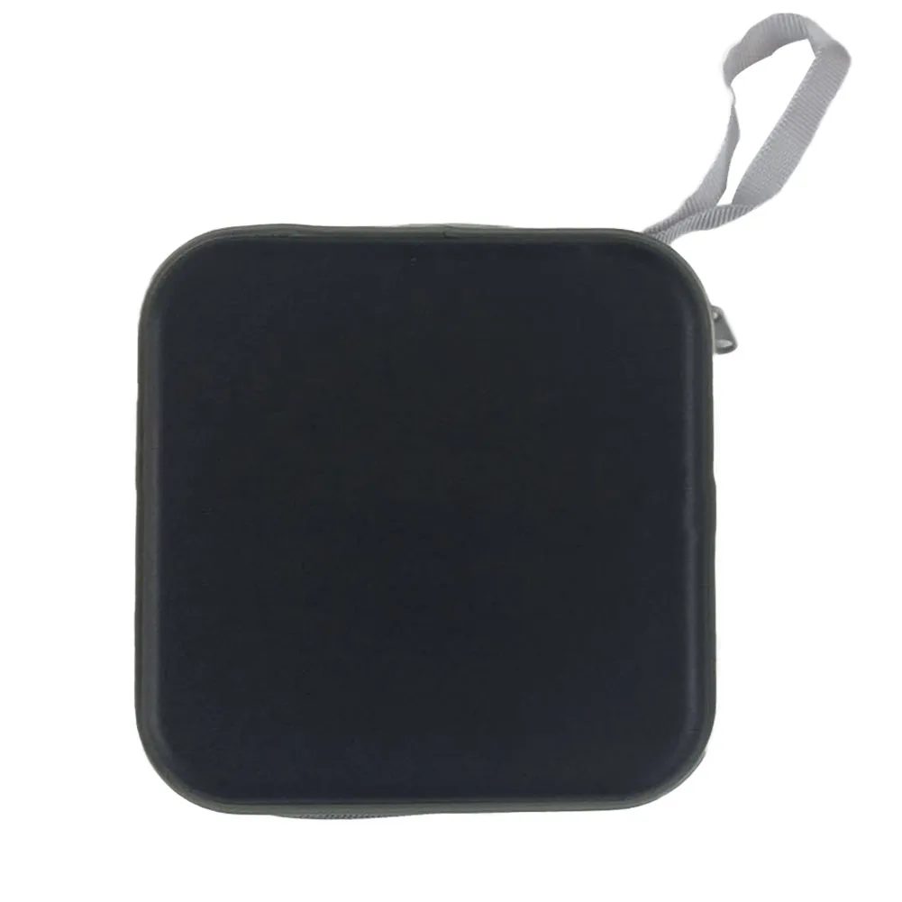 

Portable Blue/Black 40 Disc Case Box Plastic Organizer Water Resistant CD DVD Wallet storage Bag 15.5*15.5*5cm