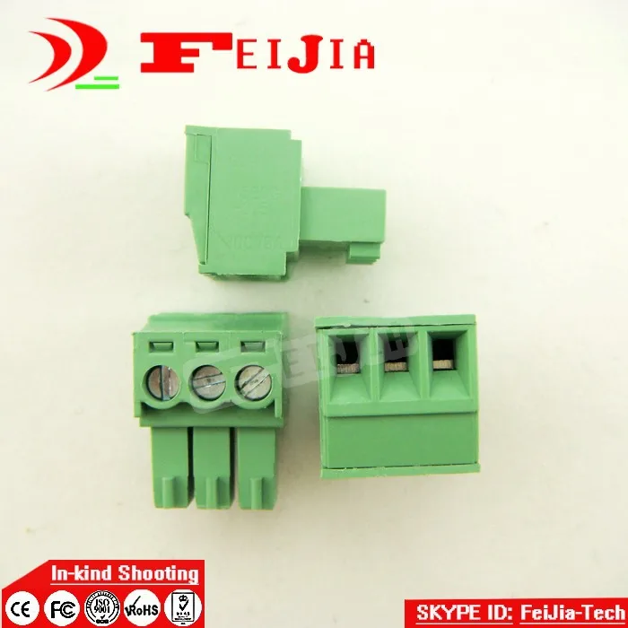 

15EDG-3.5-3P 3Pin Plug Screw Terminal Block ROHS connector 3.5mm 10pcs/lot Free shipping