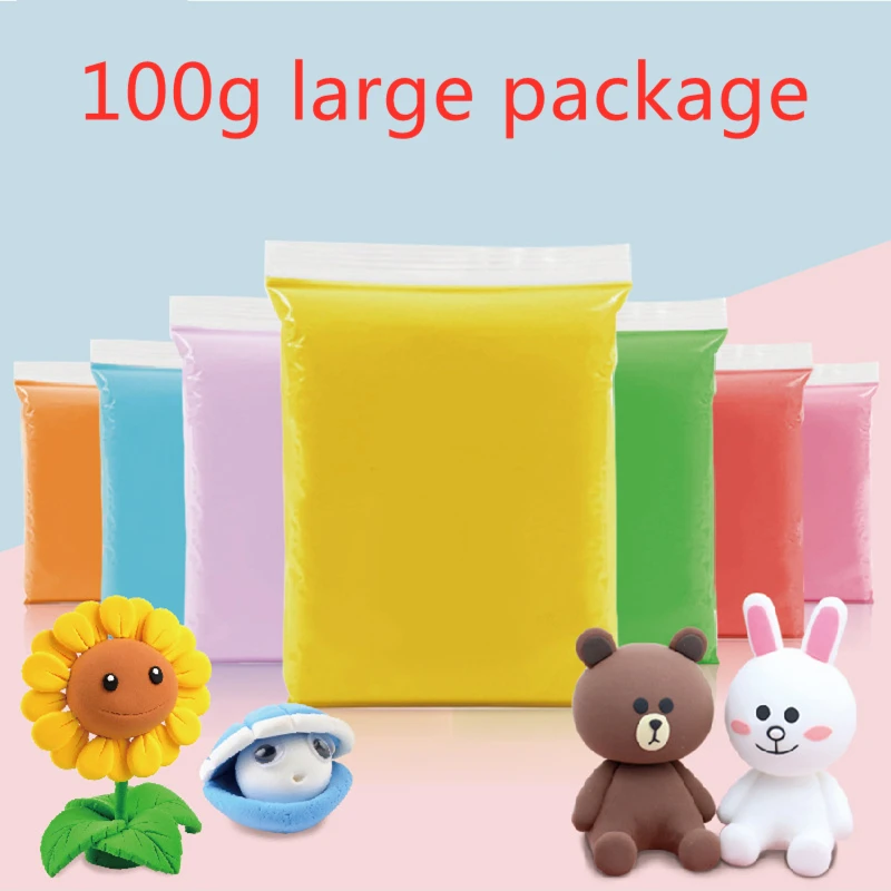 

100g bag super light clay Space color mud Included slime accessories container educational toys for children diy kids craft
