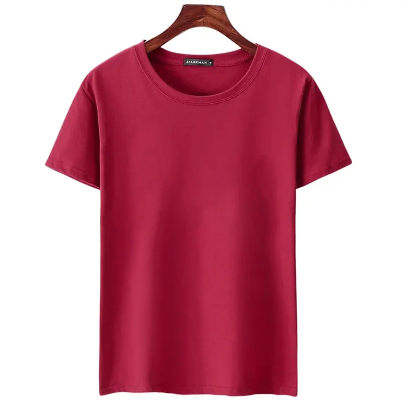 6pcs Lot T Shirts Men Women Cotton Summer Short Sleeve Solid Male Female Fitted Tshirts Top Tees O-Neck Plus Size Tee shirt MuLS 09