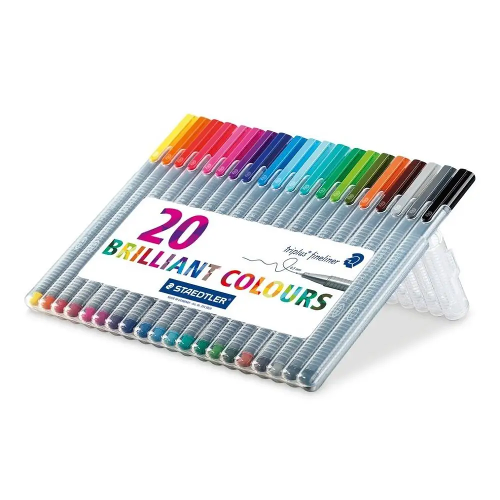 STAEDTLER 334 цвет волокна пера 4/10/20 цветов красивых цветов иглы пера изогнутым наконечником ручная ручка - Цвет: 334 SB20