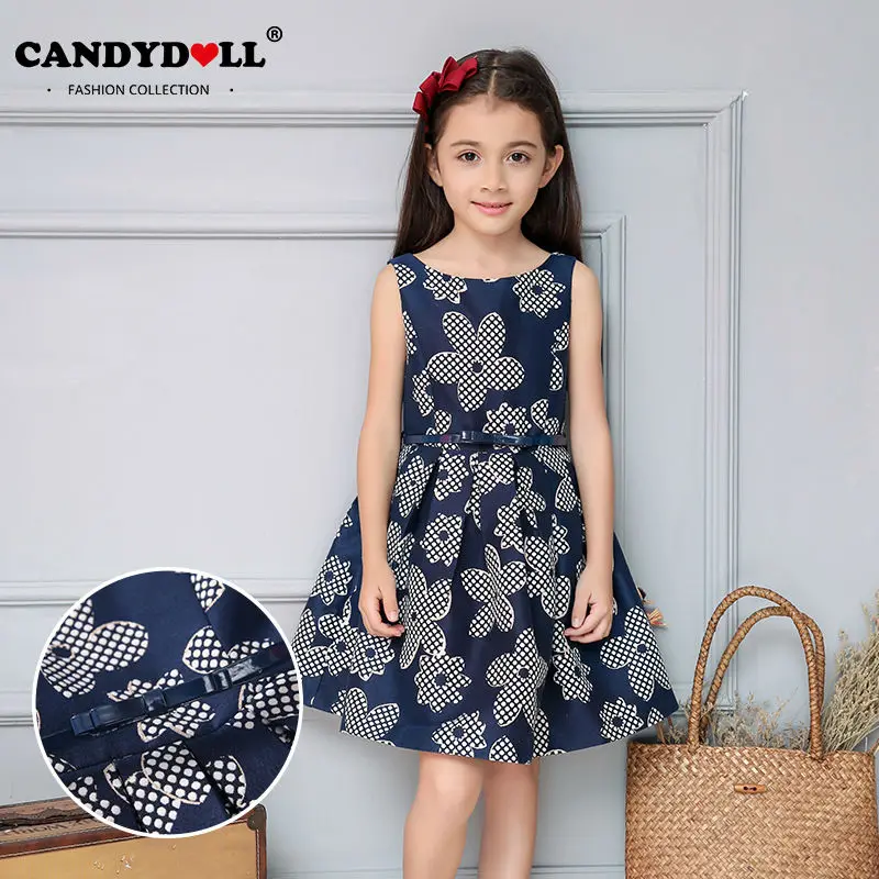 Girls dresses summer sleeveless brand children's clothing for age 3 4 5 6 7 8 9 10 11 years kids new fashion princess dress | Детская