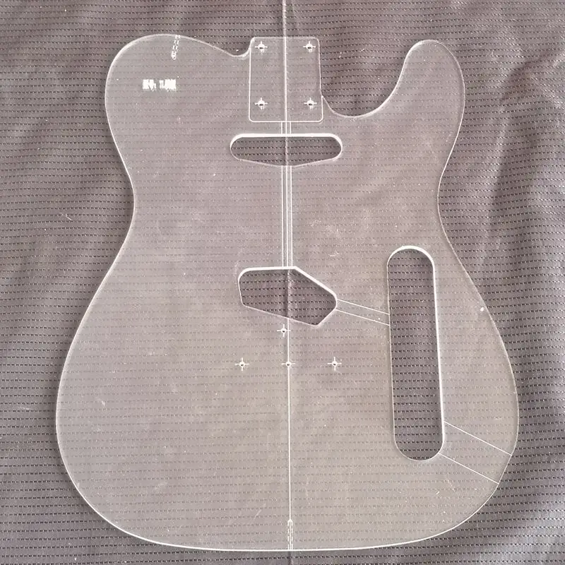 TL стиль электрогитара корпус прозрачный акриловый шаблон гитара делая формы для lutier гитары ремонт отдел - Цвет: Template-TELE