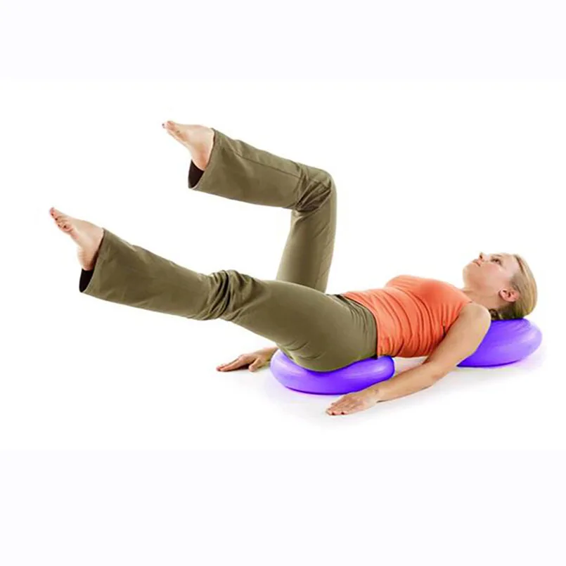 Blue WINOMO Inflated Stability Wobble Cushion Balance-Disc Wiggle Seat for Yoga