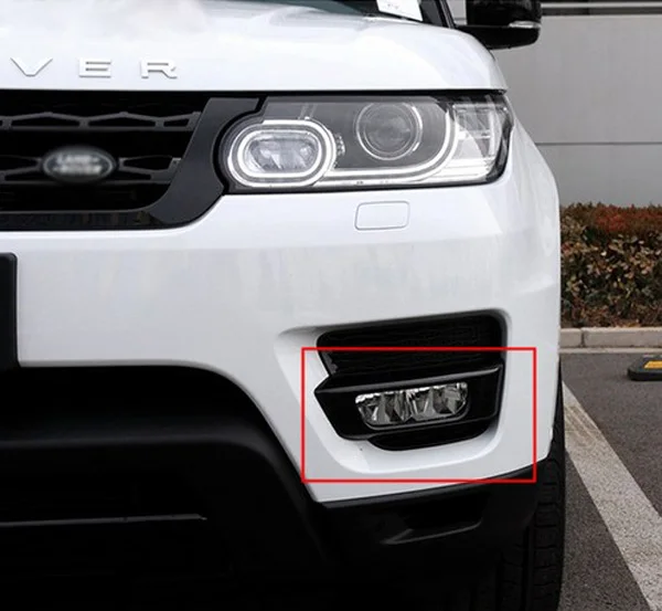 Silver/Black Chrome Car Front Fog Light Lamp Cover Trim Car Lamp Cover