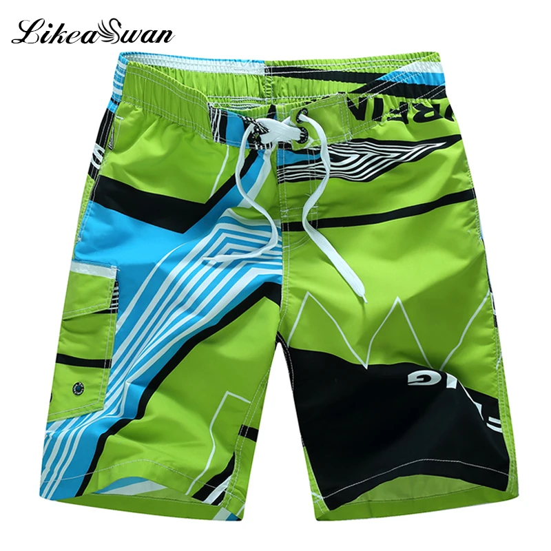 Likeaswan 2018 Summer Board Shorts Men Loose Plus Size Shorts Quick Dry