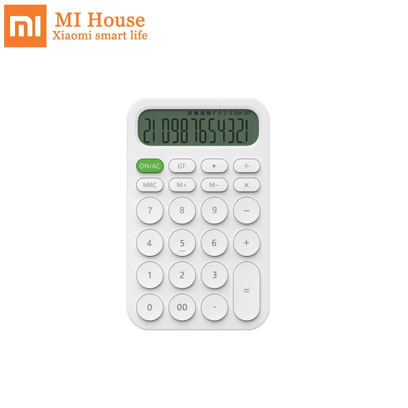 

Xiaomi Mijia MIIIW 12 Digits Electronic Calculator Handheld Calculator Tool LED For Office Working Student Stationery