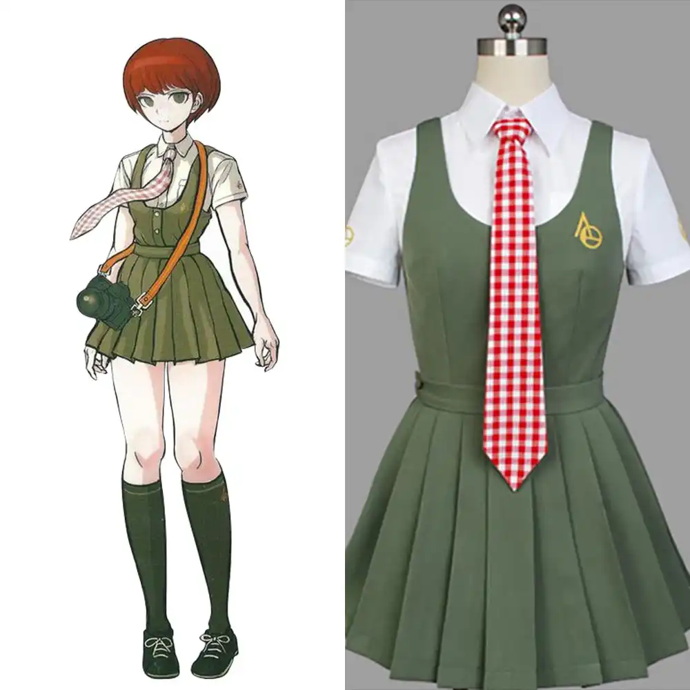 Danganronpa Koizumi Mahiru JK Uniform Cosplay Costume Halloween Fancy Dress