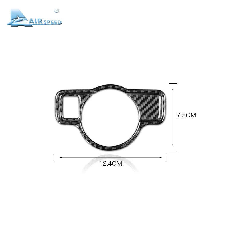 Airspeed для Mercedes Benz A B C E G класс CLA GLA GLE GLK GL аксессуары из углеродного волокна фары переключатель Крышка отделка наклейки для автомобиля