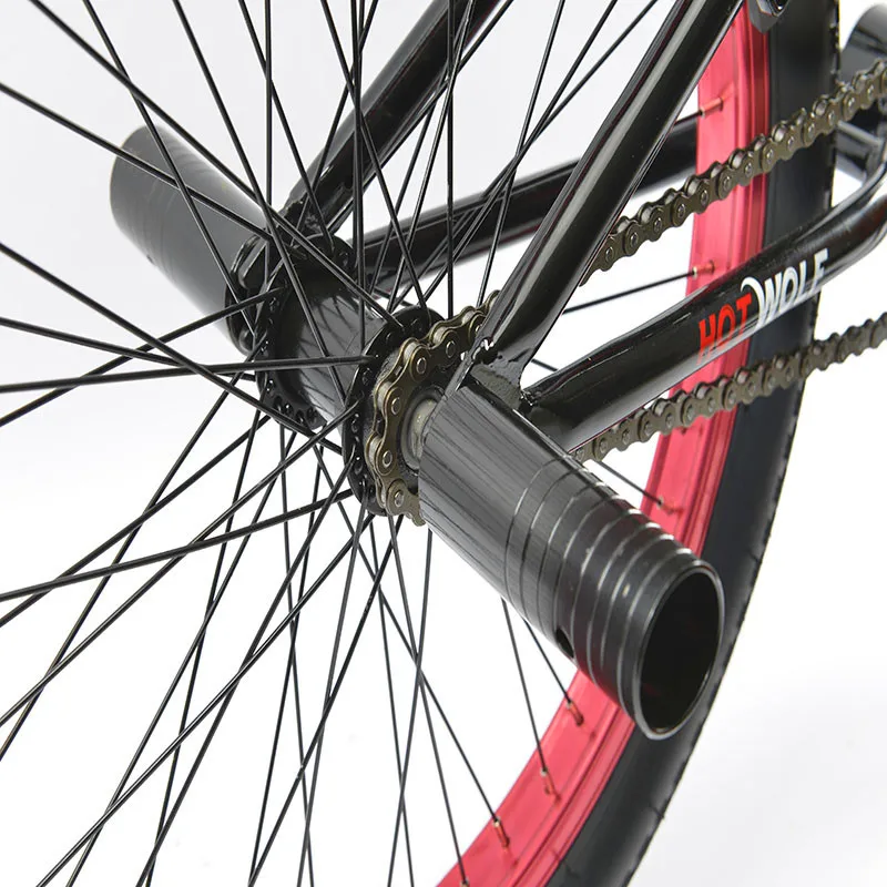20 дюймов BMX велосипед стальная рама для выступления фиолетовый/красный