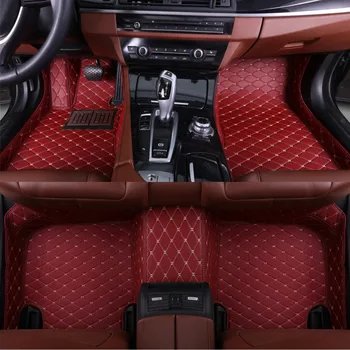 

Car floor mats for Fiat 500 Viaggio S Freemont bravo Ottimo 5D car-styling leather carpet floor liner