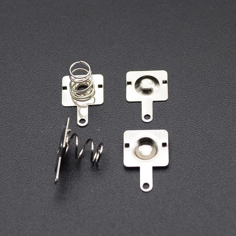 Battery Contact Plate 20pcs/ Replacement Metal Batteries Spring Contact Plate Silver For AA AAA Batteries