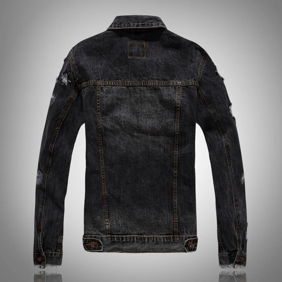 jaket denim ripped