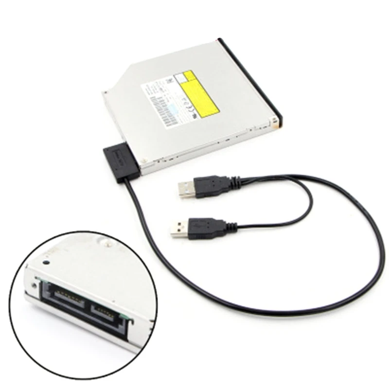 USB 2 0 Тип к 13Pin (7 + 6) SATA Кабель-адаптер внешнего Мощность для CD-ROM DVD-ROM | Компьютеры и