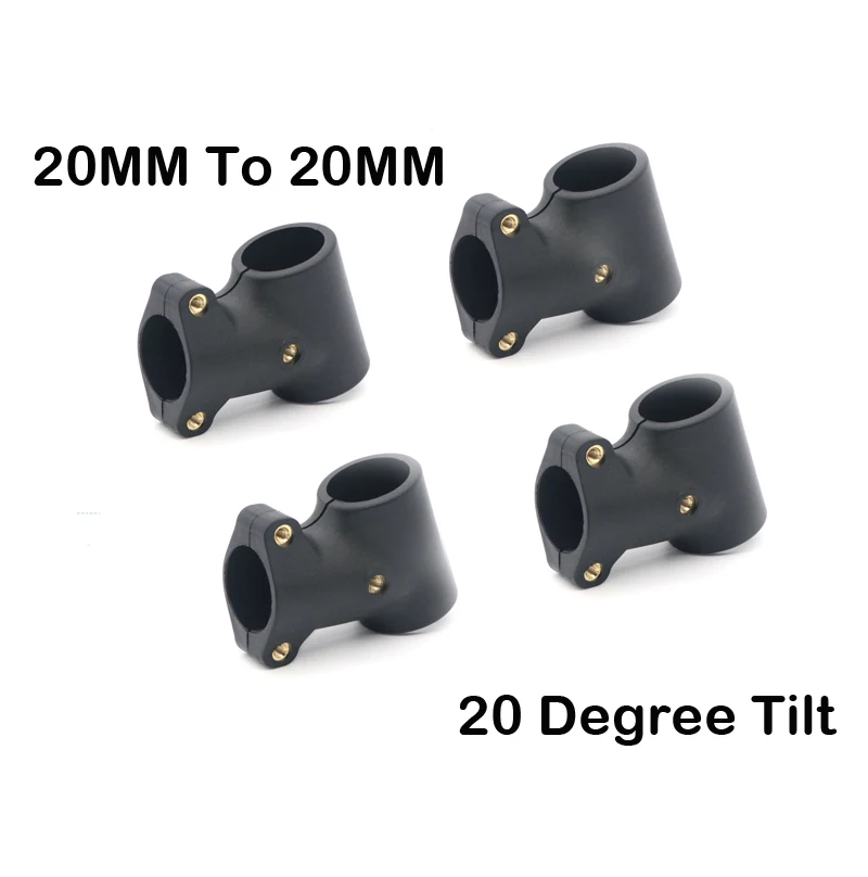 4PCs 20 Degree Tilt Tee-joint 20 To 20MM Connector Landing Gear Adapter f RC FPV Racing Drone Plant Protection Agriculture drone